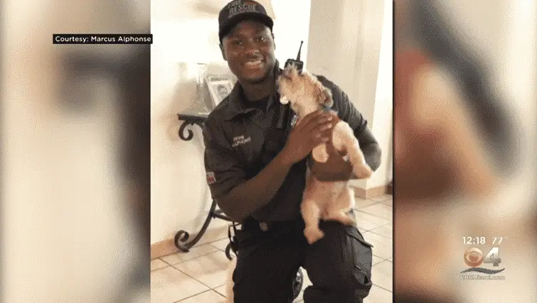 Firefighter Finds Pit Bull Not Moving, Goes Against Regulations To Save Her Life |